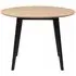 Roxby 2-Seater Round Dining Table - Oak, Black