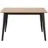 Roxby 4-Seater Dining Table - Oak, Black