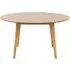 Roxby 4 Seater Round Dining Table - Oak Veneer
