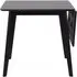 Roxby Drop Leaf Extendable Dining Table - Black, Oak Veneer