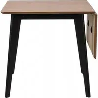 Roxby Drop Leaf Extendable Dining Table - Oak, Black