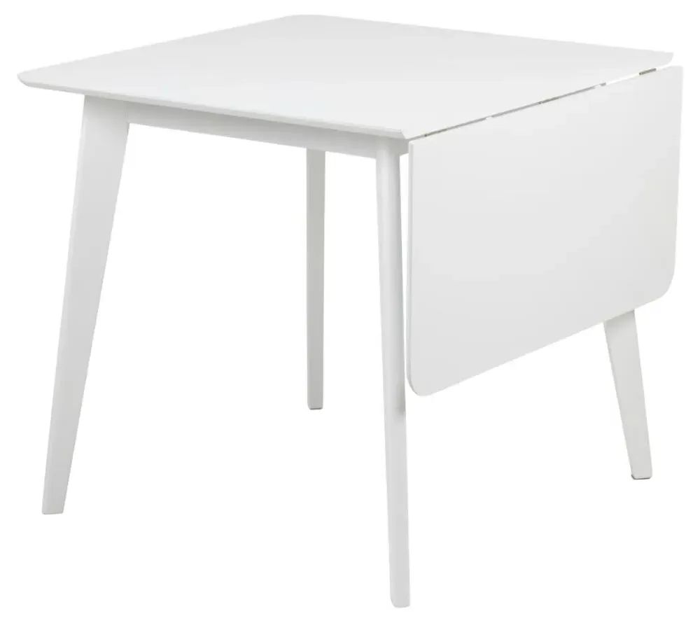 Roxby Drop Leaf Extendable Dining Table - White