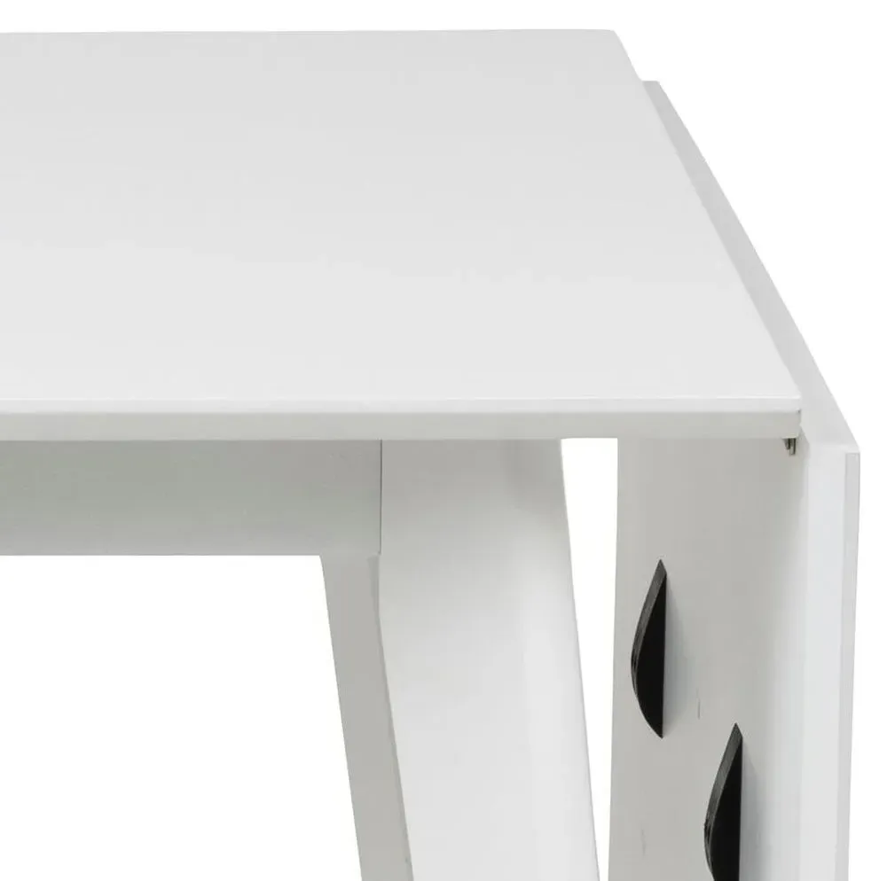 Roxby Drop Leaf Extendable Dining Table - White