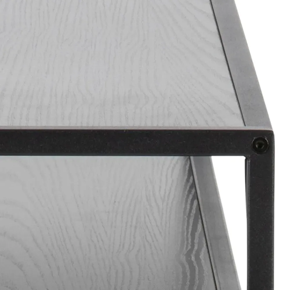 Seaford 120cm Console Table - Black, Melamine