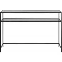 Seaford 120cm Console Table - Black, Melamine