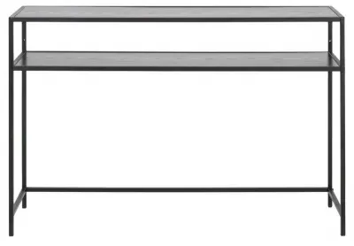 Seaford 120cm Console Table - Black, Melamine image