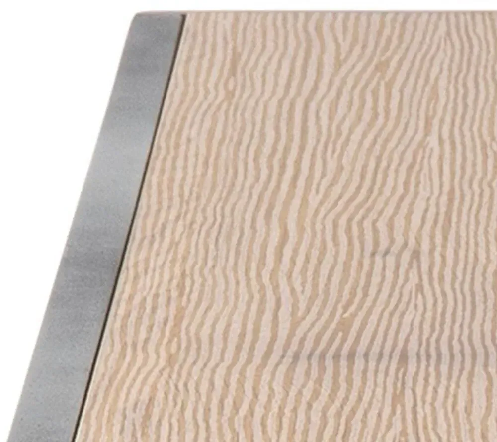 Seaford 120cm Console Table - Oak, Metal