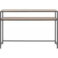 Seaford 120cm Console Table - Oak, Metal