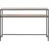 Seaford 120cm Console Table - Oak, Metal