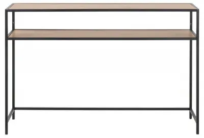 Seaford 120cm Console Table - Oak, Metal