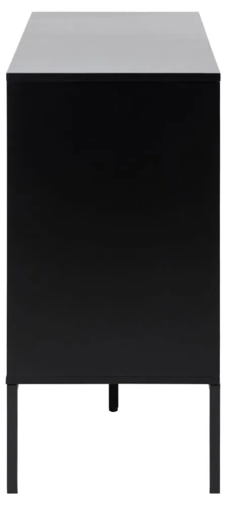 Seaford 120cm Sideboard - Wild Oak, Black