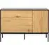 Seaford 120cm Sideboard - Wild Oak, Black