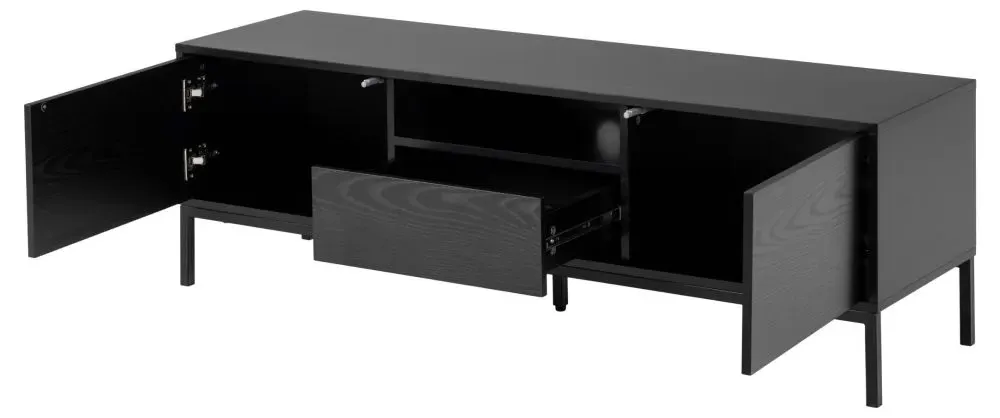 Seaford 140cm TV Unit - Black