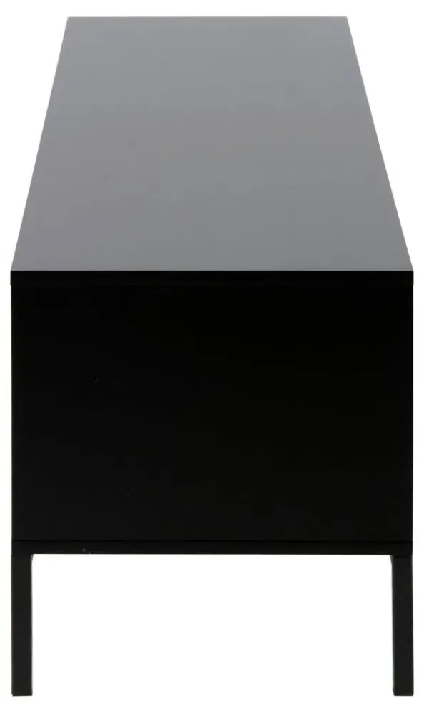 Seaford 140cm TV Unit - Oak, Black