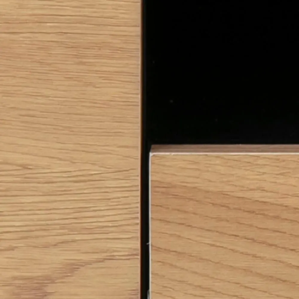 Seaford 140cm TV Unit - Oak, Black