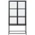 Seaford 2 Door Display Cabinet - Black