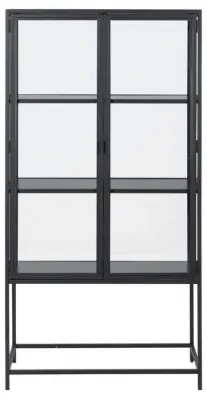 Seaford 2 Door Display Cabinet - Black image