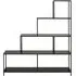 Seaford Large Open Shelving Unit - Black, Melamine