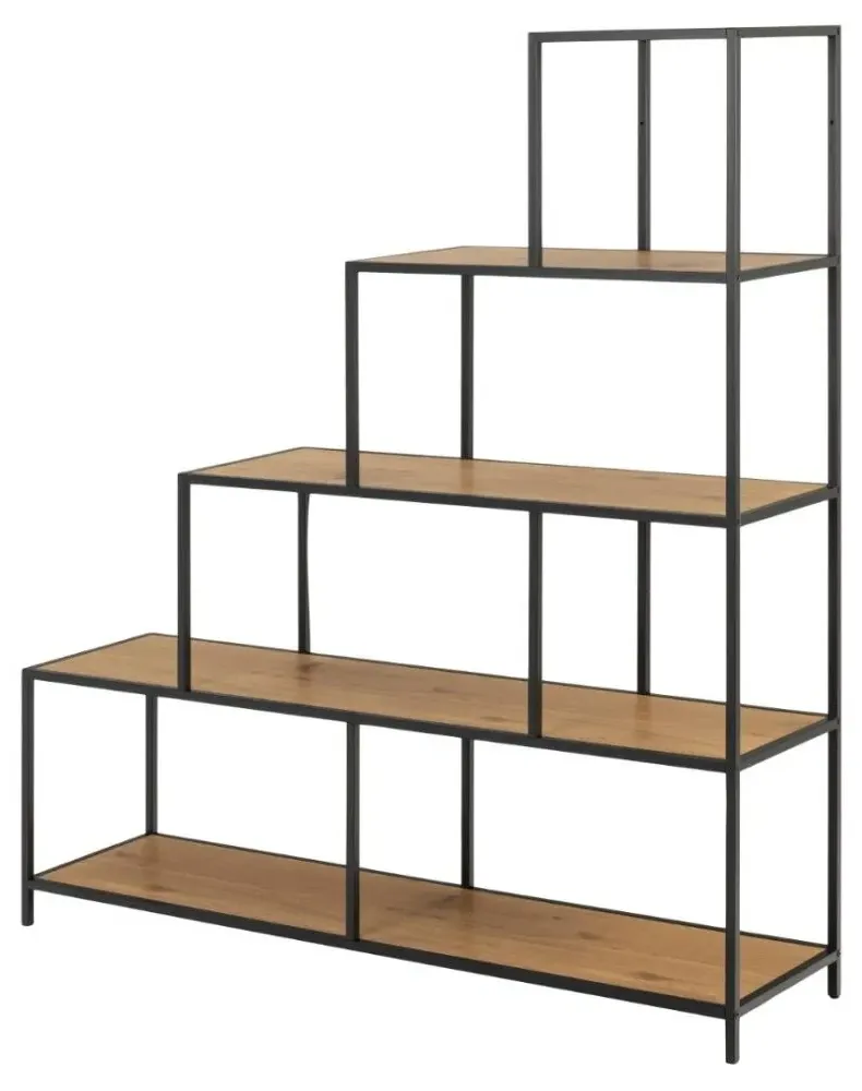 Seaford Large Open Shelving Unit - Oak, Wood