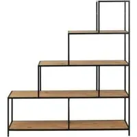 Seaford Large Open Shelving Unit - Oak, Wood