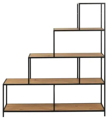 Seaford Large Open Shelving Unit - Oak, Wood