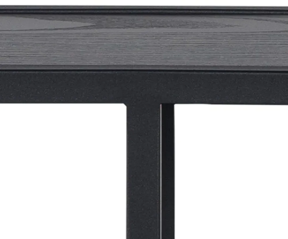 Seaford Octagonal Wall Rack - Black, Melamine