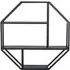 Seaford Octagonal Wall Rack - Black, Melamine