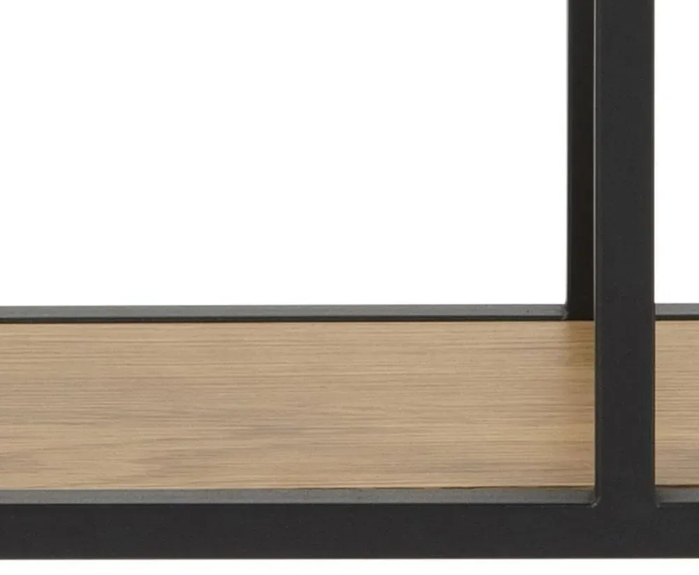 Seaford Octagonal Wall Rack - Wild Oak, Metal