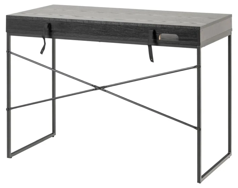 Seaford Office Desk with Drawer - Black