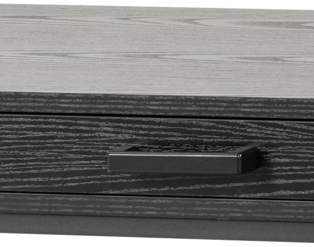 Seaford Office Desk with Drawer - Black