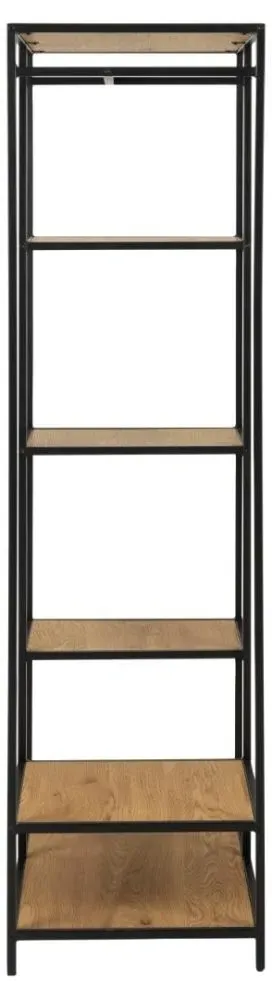 Seaford Open Wardrobe - Wild Oak, Black