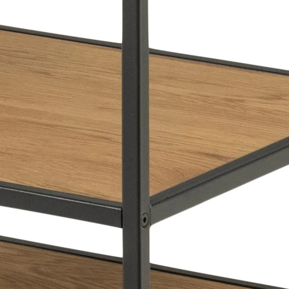 Seaford Open Wardrobe - Wild Oak, Black