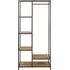 Seaford Open Wardrobe - Wild Oak, Black