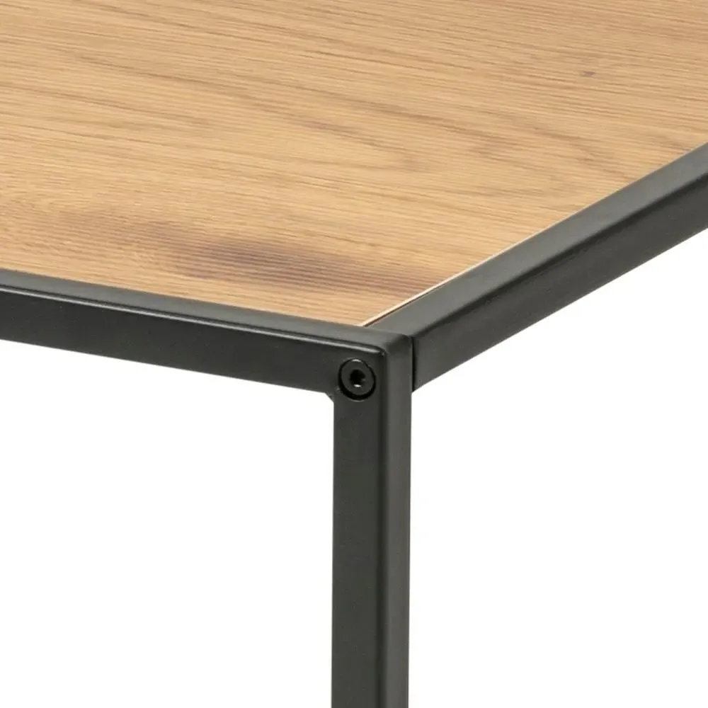 Seaford Square Coffee Table - Wild Oak, Black