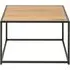 Seaford Square Coffee Table - Wild Oak, Black