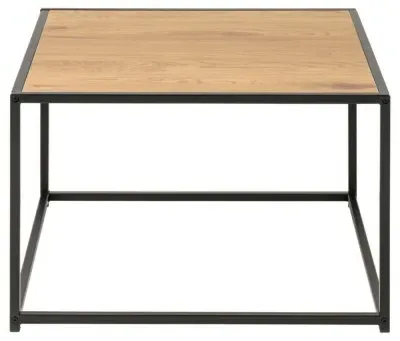 Seaford Square Coffee Table - Wild Oak, Black image