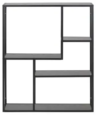 Seaford Wall Rack - Black, Melamine image
