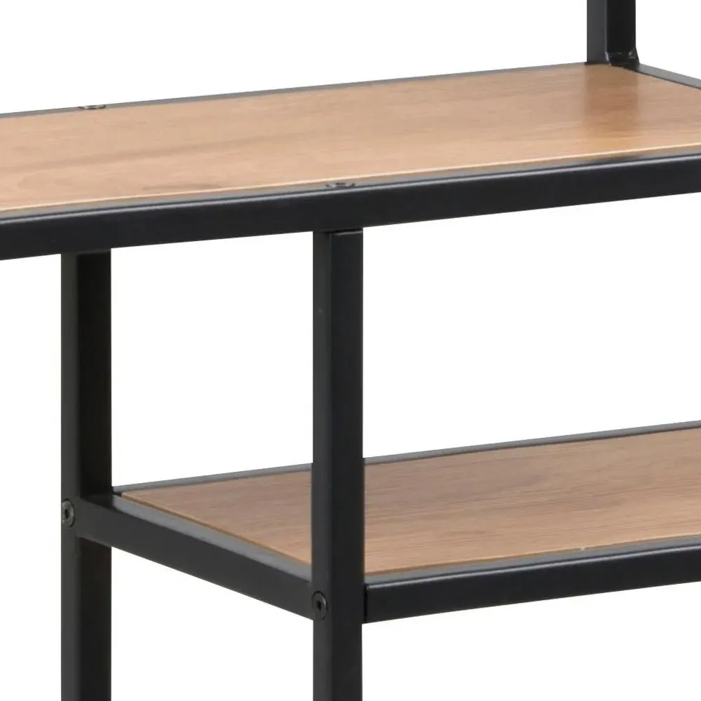 Seaford Wall Rack - Wild Oak, Metal