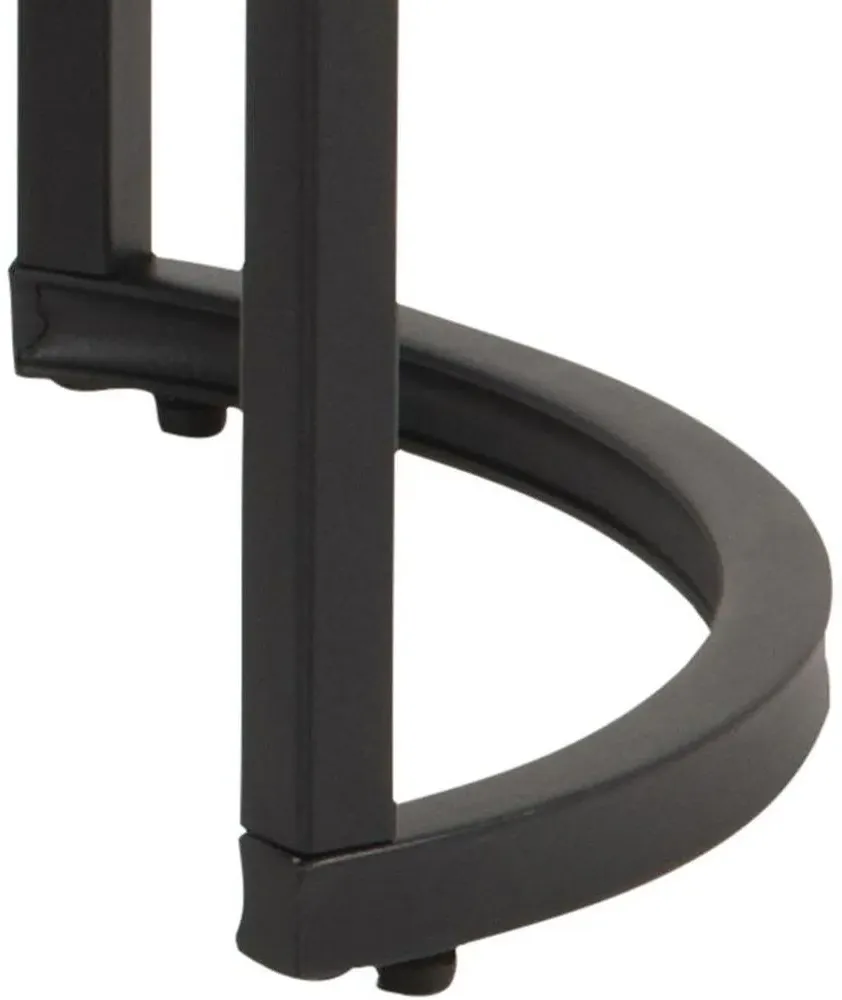 Spiro Coffee Table Set - Black, Marble Glass Metal