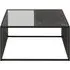 Strington 80cm Square Coffee Table - Black, Marble
