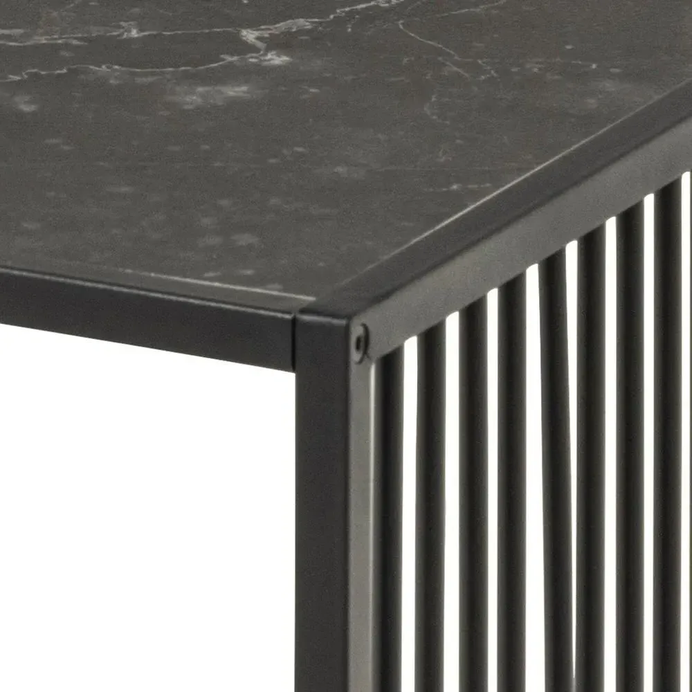 Strington Coffee Table - Black, Marble