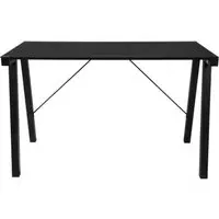 Tingley Writing Desk - Black, Glass