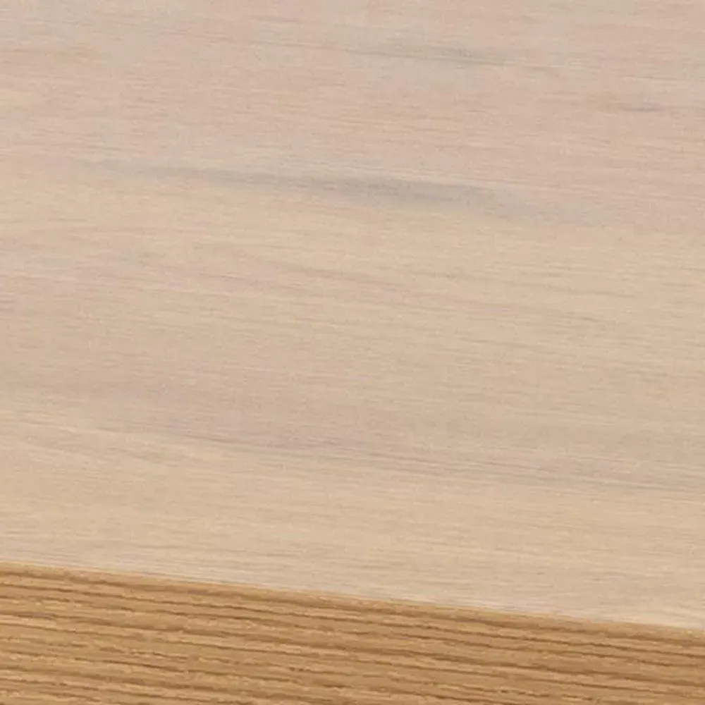 Wales Oak 6-Seater Dining Table - Wild Oak, Metal