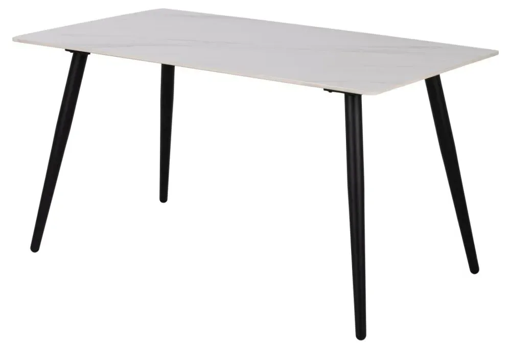 Wicklow 4 Seater Dining Table - White, Black