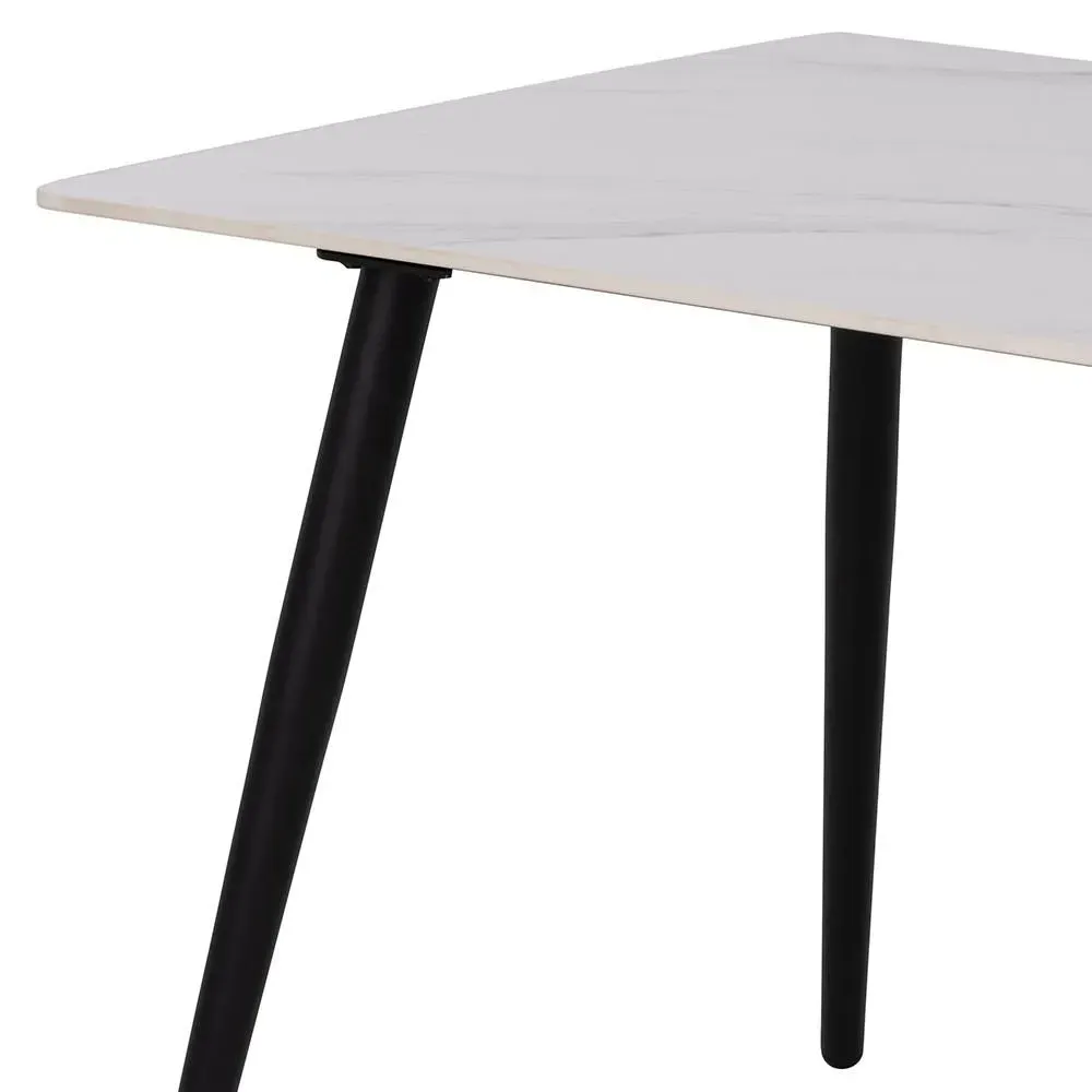 Wicklow 4 Seater Dining Table - White, Black