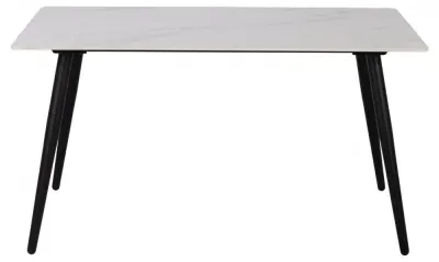 Wicklow 4 Seater Dining Table - White, Black