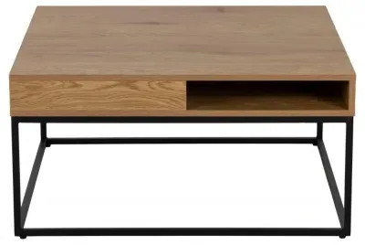 Willford 80cm Square Coffee Table - Oak, Melamine