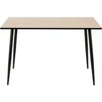 Wilma 4-Seater Dining Table - Oak, Black