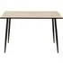Wilma 4-Seater Dining Table - Oak, Black