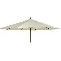 270cm Outdoor Parasol with Night Cover - Hardwood